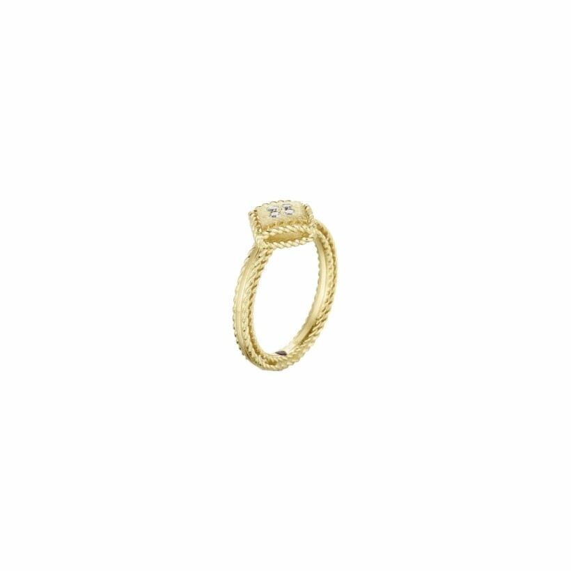Roberto Coin Palazzo Ducale in yellow gold and diamonds ring