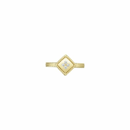 Roberto Coin Palazzo Ducale in yellow gold and diamonds ring