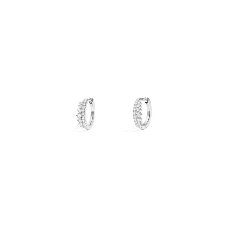 Boucles d'oreilles APM Monaco Lumière en argent et oxydes de zirconium