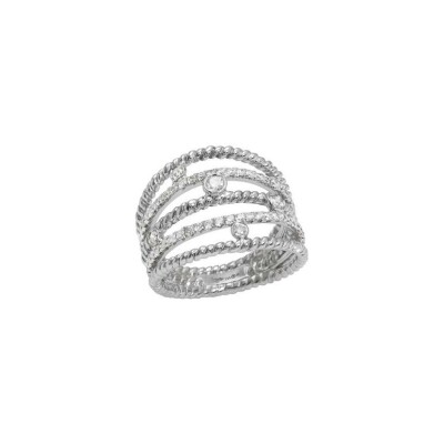 Bague Pacôma en or blanc et diamants