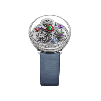 Jacob & Co Fleur de jardin white gold and white diamond watch