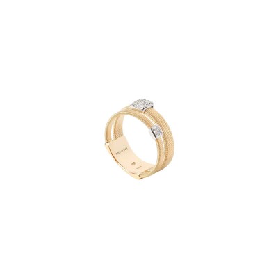 Bague Marco Bicego MASAI en or jaune, or blanc et diamants