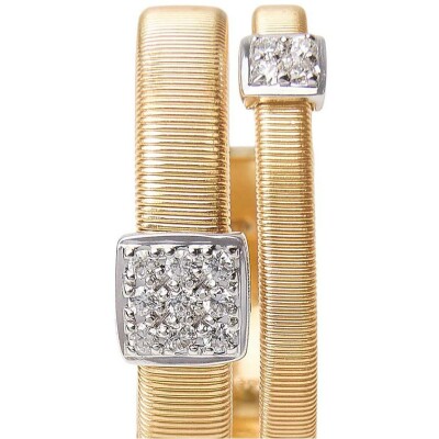 Bague Marco Bicego MASAI en or jaune, or blanc et diamants