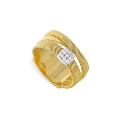 Bague Marco Bicego Masai en or jaune, or blanc et diamants
