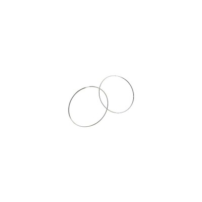 Boucles d'oreilles créoles Art de la créole en argent rhodié