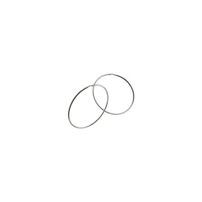 Boucles d'oreilles créoles Art de la créole en argent rhodié