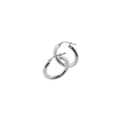 Boucles d'oreilles créoles Art de la créole en argent rhodié
