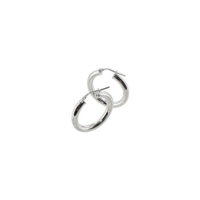 Boucles d'oreilles créoles Art de la créole en argent rhodié