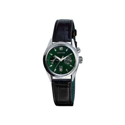 Montre March LA.B Agenda Supra Automatique - Grall - Alligator Noir