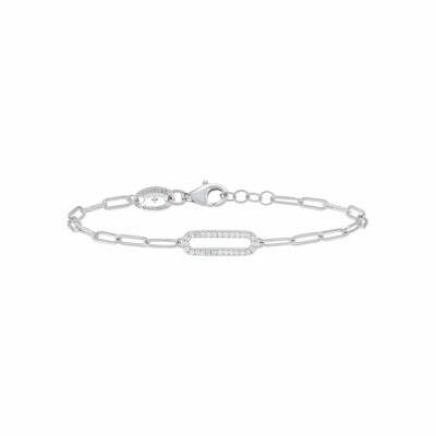 Bracelet Charles Garnier en argent et oxydes de zirconium