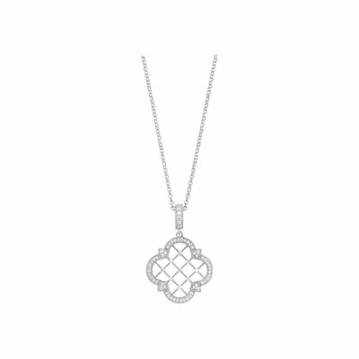 Collier Charles Garnier en argent et oxydes de zirconium