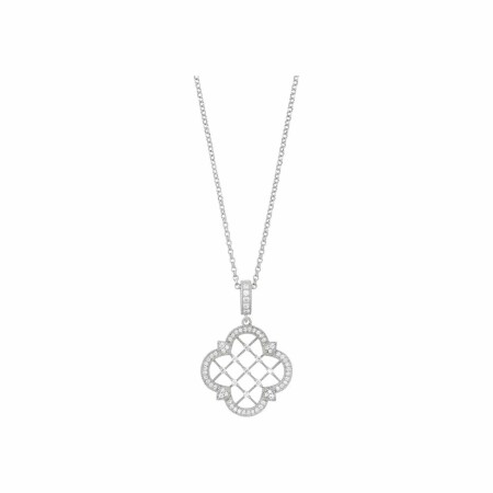 Collier Charles Garnier en argent et oxydes de zirconium