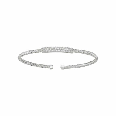 Bracelet Charles Garnier en argent et oxydes de zirconium