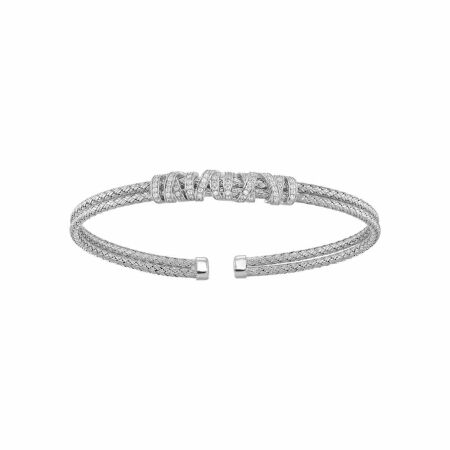 Bracelet Charles Garnier en argent et oxydes de zirconium