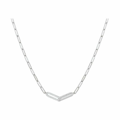 Collier Charles Garnier en argent et oxydes de zirconium