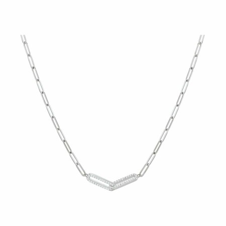 Collier Charles Garnier en argent et oxydes de zirconium