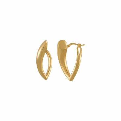 Boucles d'oreilles Charles Garnier en argent doré