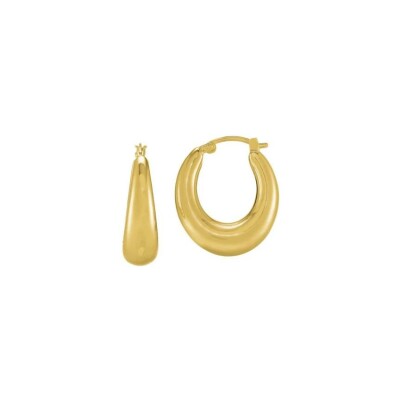 Boucles d'oreilles Charles Garnier en argent doré