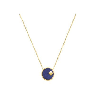 Collier Charles Garnier en argent doré et lapis lazuli