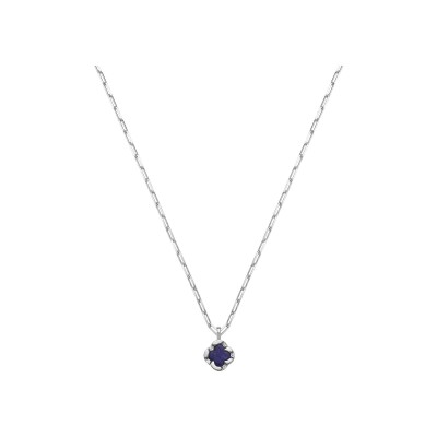 Collier Charles Garnier en argent et lapis lazuli
