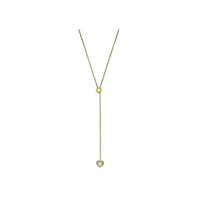Sautoir Charles Garnier en argent doré et oxyde de zirconium