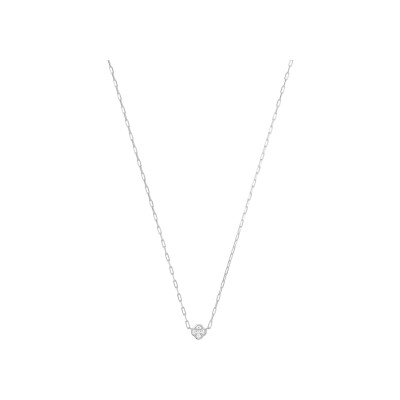 Collier Charles Garnier en argent et oxyde de zirconium