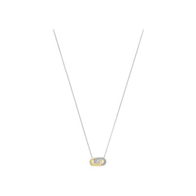 Collier Charles Garnier en argent, argent doré et oxyde de zirconium