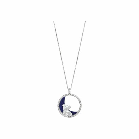 Collier Charles Garnier en argent et lapis lazuli