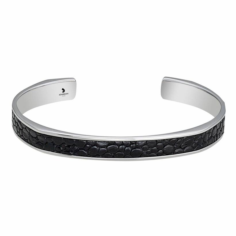 Bracelet Jourdan Bijoux Guise en argent, cuir