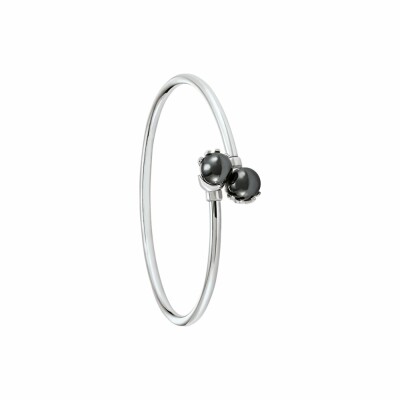 Bracelet Jourdan Bijoux Héritage Intemporel Galiléa Diane en argent 7.88g et hématite