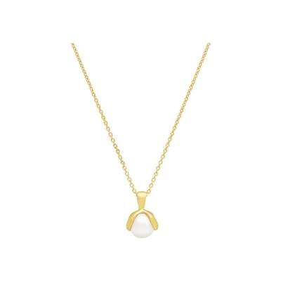 Collier Jourdan Bijoux Héritage Athéna en argent doré et perle