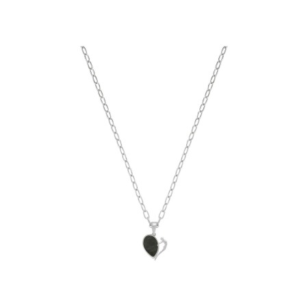 Collier Jourdan Bijoux Tango en argent et nacre noire