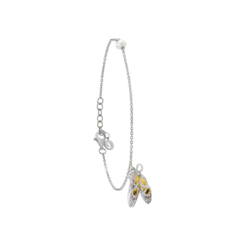 Bracelet Jourdan Bijoux en argent, perle et zircon