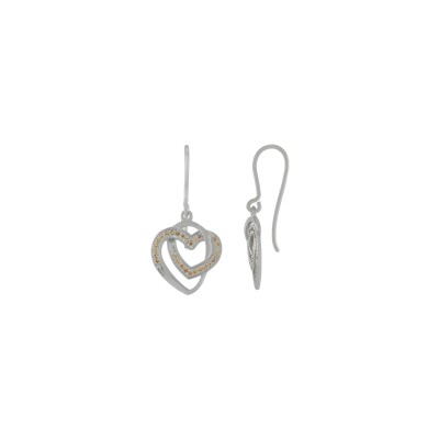 Boucles d'oreilles Jourdan Bijoux en argent et zircon