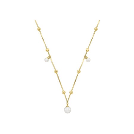 Collier Jourdan Bijoux Héritage en argent doré et perle