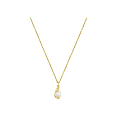 Collier Jourdan Bijoux Dune en argent doré et perle