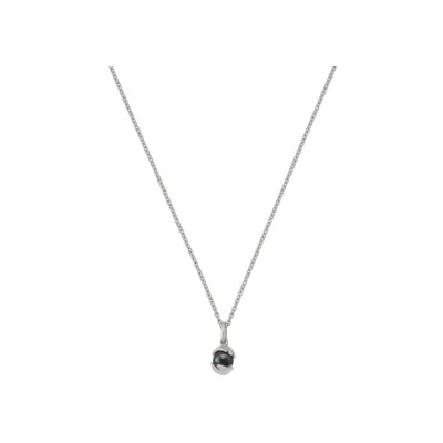 Collier Jourdan Bijoux Hélicé en argent et hématite
