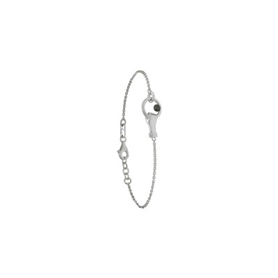 Bracelet Jourdan Bijoux Manea en argent et hématite