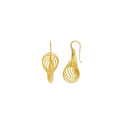 Boucles d'oreilles Jourdan Bijoux Yasur en argent doré