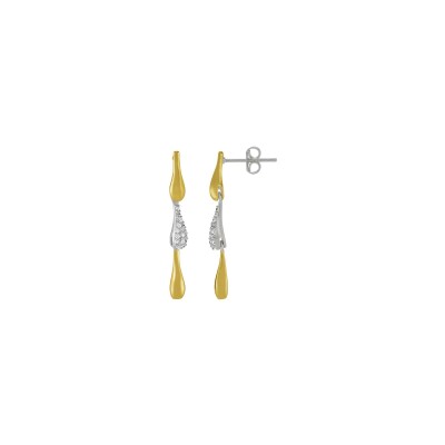 Boucles d'oreilles Jourdan Bijoux Sara en argent et oxyde de zirconium