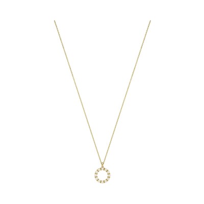 Collier Jourdan Bijoux Lou en argent doré et perles d'eau douce