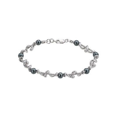 Bracelet Jourdan Bijoux Kore en argent et hématite