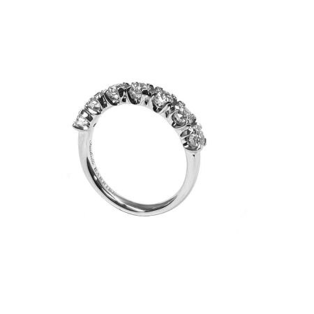 Alliance Isabelle Barrier en or blanc et diamants de 1.33cts, taille 53