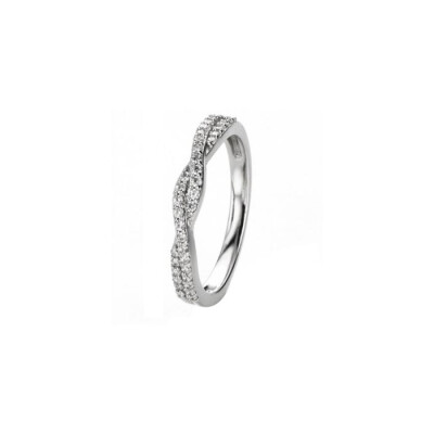 Bague en or blanc et diamants de 0.24ct