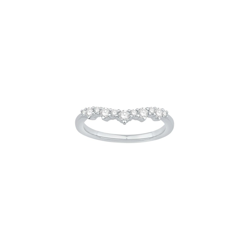 Alliance en or blanc et diamants 0.23ct