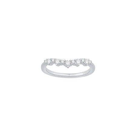 Alliance en or blanc et diamants 0.23ct