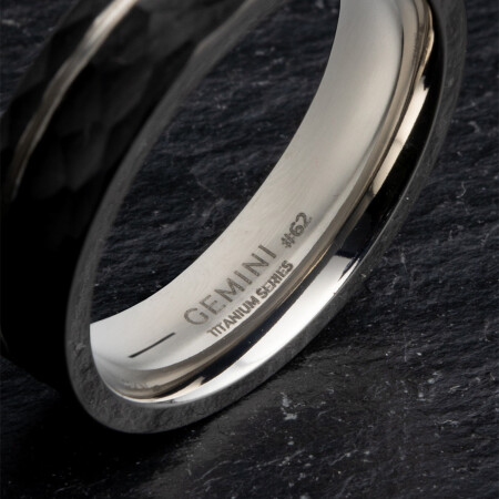 Bague Gemini Classics en titane