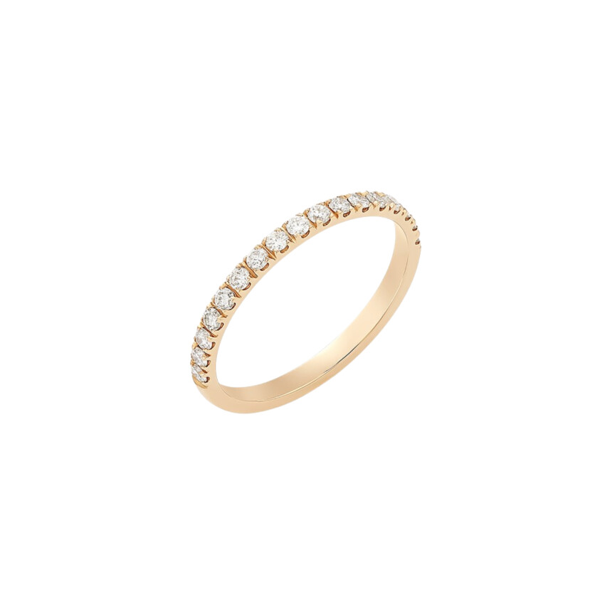 Barth Monte-Carlo wedding ring, rose gold and diamonds