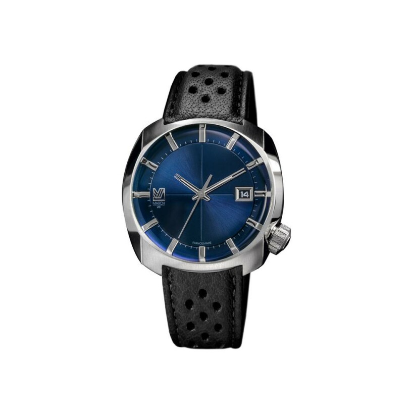 March LA.B AM1 Electric - Ocean - Buffle perforated black watch