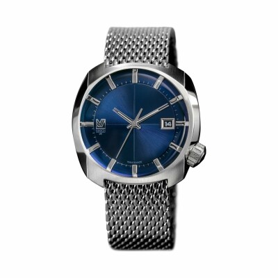 Montre March L.A.B AM1 Electric Ocean - Bracelet en maille milanaise